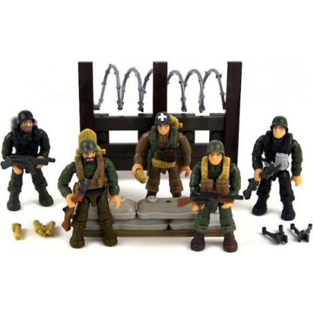 MEGA BLOKS 6862 non  TRUNG ĐỘI TUẦN TRA bộ đồ chơi xếp lắp ráp ghép mô hình Call Of Duty PLATOON PATROL 122 khối
