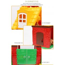 HYSTOYS HONGYUANSHENG AOLEDUOTOYS GM-5001 5001 GM5001 HG-1268 1268 HG1268 Xếp hình kiểu    Big Farm Nông Trại Nhỏ gồm 2 hộp nhỏ 76 khối