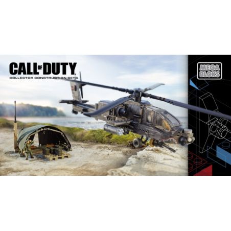 MEGA BLOKS DPB60 non  TRỰC THĂNG CHỐNG THIẾT GIÁP bộ đồ chơi xếp lắp ráp ghép mô hình Call Of Duty ANTI-ARMOR HELICOPTER 891 khối