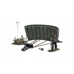 MEGA BLOKS DXB59 non  LÍNH DÙ RỪNG bộ đồ chơi xếp lắp ráp ghép mô hình Call Of Duty JUNGLE PARATROOPER 47 khối