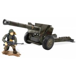 MEGA BLOKS FDY73 non  SÚNG CHỐNG TĂNG bộ đồ chơi xếp lắp ráp ghép mô hình Call Of Duty ANTI-TANK GUN 121 khối