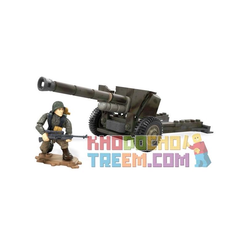 MEGA BLOKS FDY73 non  SÚNG CHỐNG TĂNG bộ đồ chơi xếp lắp ráp ghép mô hình Call Of Duty ANTI-TANK GUN 121 khối