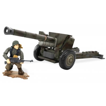 MEGA BLOKS FDY73 non  SÚNG CHỐNG TĂNG bộ đồ chơi xếp lắp ráp ghép mô hình Call Of Duty ANTI-TANK GUN 121 khối