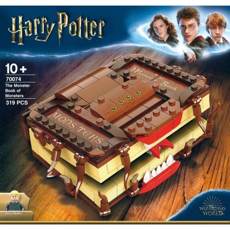 NOT  MONSTER BOOK OF MONSTERS 30628 1008612 M18 LEJI 70074 xếp lắp ráp ghép mô hình SÁCH QUÁI VẬT CỦA Harry Potter Chú Bé Phù Thủy 320 khối