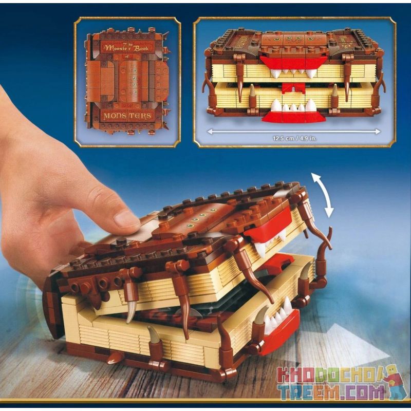 NOT  MONSTER BOOK OF MONSTERS 30628 1008612 M18 LEJI 70074 xếp lắp ráp ghép mô hình SÁCH QUÁI VẬT CỦA Harry Potter Chú Bé Phù Thủy 320 khối