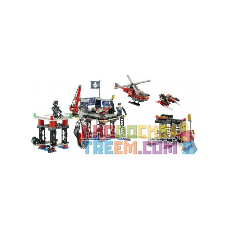 KRE-O 38974 non  CĂN CỨ CHIẾN ĐẤU bộ đồ chơi xếp lắp ráp ghép mô hình Military Army BATTLE BASE Quân Sự Bộ Đội 355 khối
