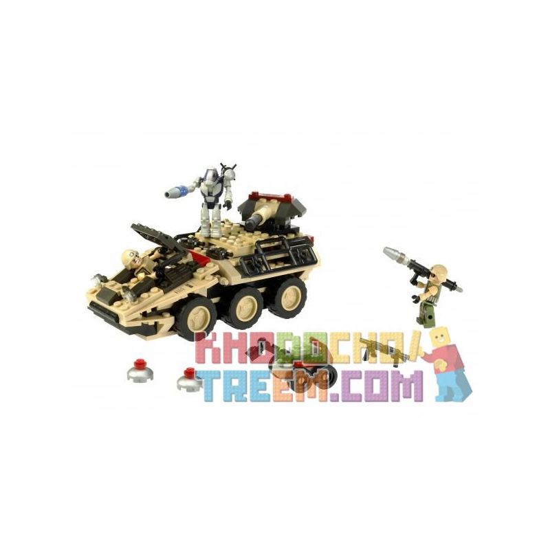 KRE-O 38976 non  ROBOT RÀ PHÁ BOM MÌN bộ đồ chơi xếp lắp ráp ghép mô hình Military Army MINE STRYKER Quân Sự Bộ Đội 206 khối