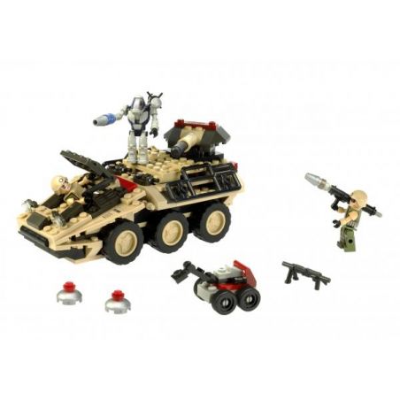 KRE-O 38976 non  ROBOT RÀ PHÁ BOM MÌN bộ đồ chơi xếp lắp ráp ghép mô hình Military Army MINE STRYKER Quân Sự Bộ Đội 206 khối