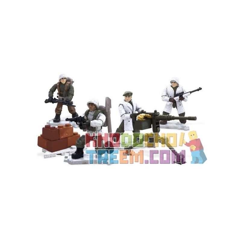 MEGA BLOKS FMG13 non  ANH HÙNG MÙA ĐÔNG bộ đồ chơi xếp lắp ráp ghép mô hình Call Of Duty LEGENDS WINTER HEROES 108 khối