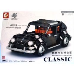 SEMBO 701809 non  BỌ CÁNH CỨNG CỦA VOLKSWAGEN. bộ đồ chơi xếp lắp ráp ghép mô hình Creator BEIJING AUTO MUSEUM Sáng Tạo 684 khối