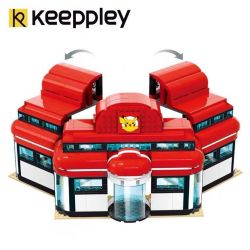 KEEPPLEY K20212 20212 non  TRUNG TÂM POKÉMON bộ đồ chơi xếp lắp ráp ghép mô hình POKEMON