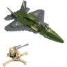 MEGA BLOKS 94410 non  MÁY BAY CHIẾN ĐẤU PHẢN LỰC bộ đồ chơi xếp lắp ráp ghép mô hình Military Army MILITARY JET FIGHTER Quân Sự Bộ Đội