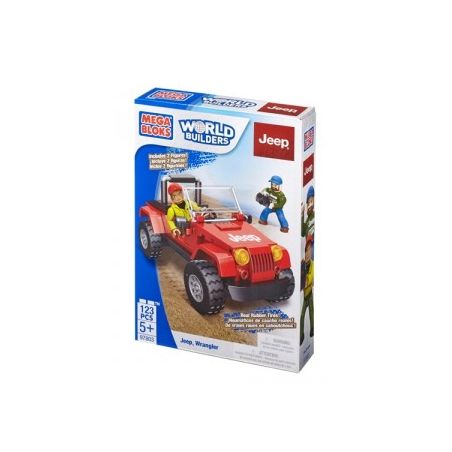 MEGA BLOKS 97803 97831 non  XE JEEP. bộ đồ chơi xếp lắp ráp ghép mô hình City JEEP WRANGLER Thành Phố 123 khối