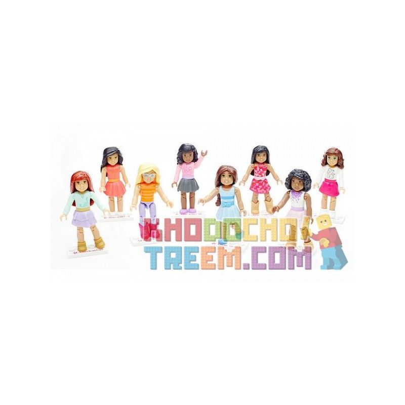 MEGA BLOKS DRC65 non  MINIFIGURE HỖN HỢP bộ đồ chơi xếp lắp ráp ghép mô hình  COLLECTIBLE FIGURES ASSORTMENT Các Bạn Gái 13 khối