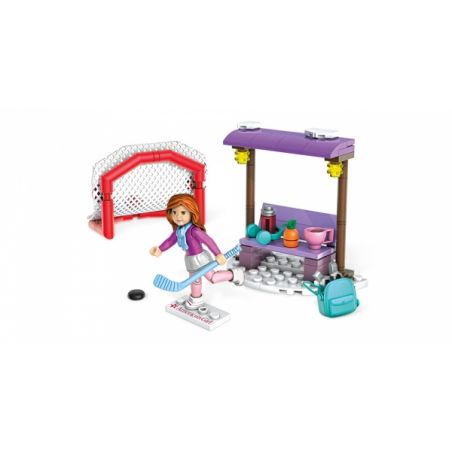 MEGA BLOKS FDY88 non  SÂN TRƯỢT BĂNG CỦA MIA bộ đồ chơi xếp lắp ráp ghép mô hình  MIA'S SKATING RINK Các Bạn Gái 93 khối