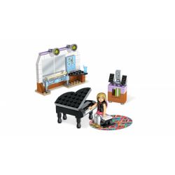 MEGA BLOKS FDY90 non  PHÒNG TẬP NHẢY CỦA ISABELLE bộ đồ chơi xếp lắp ráp ghép mô hình  ISABELLE'S DANCE STUDIO Các Bạn Gái 157 khối