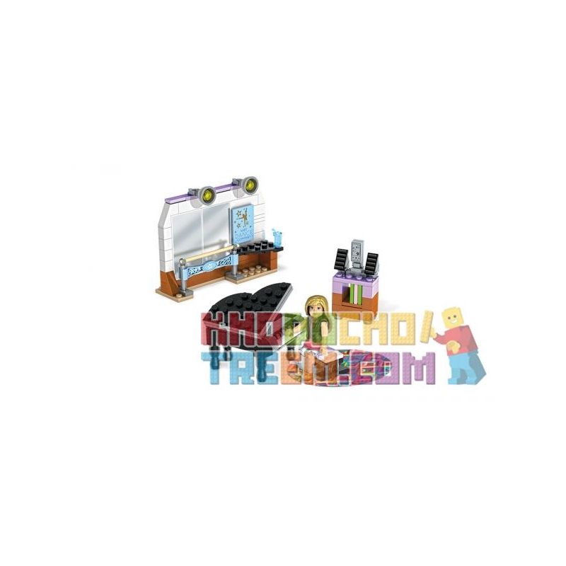 MEGA BLOKS FDY90 non  PHÒNG TẬP NHẢY CỦA ISABELLE bộ đồ chơi xếp lắp ráp ghép mô hình  ISABELLE'S DANCE STUDIO Các Bạn Gái 157 khối