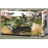 SLUBAN M38-B0856 B0856 0856 M38B0856 38-B0856 non  XE TĂNG HẠNG NHẸ M5 STUART CỦA QUÂN ĐỘI HOA KỲ bộ đồ chơi xếp lắp ráp ghép mô hình Military Army Quân Sự Bộ Đội 344 khối