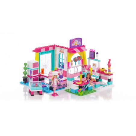 MEGA BLOKS 80249 non  CỬA HÀNG BÁNH MÌ bộ đồ chơi xếp lắp ráp ghép mô hình  BAKERY SHOP Các Bạn Gái 229 khối