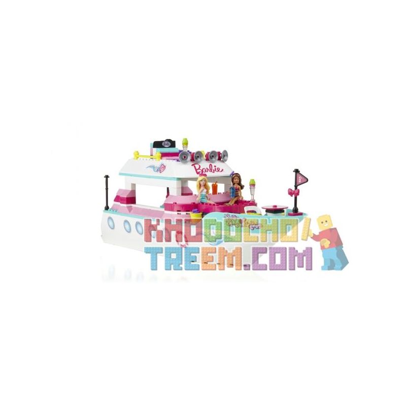 MEGA BLOKS 80253 non  THUYỀN SANG TRỌNG bộ đồ chơi xếp lắp ráp ghép mô hình  LUXURY YACHT Các Bạn Gái 284 khối
