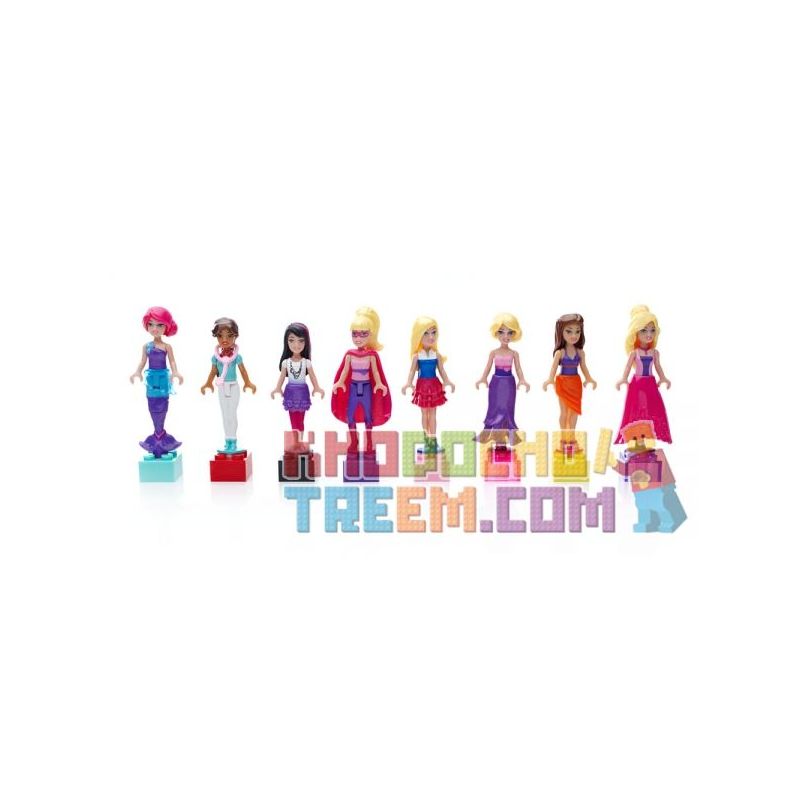 MEGA BLOKS CNF71 non  NHÂN VẬT THỜI TRANG NHỎ (GÓI NGẪU NHIÊN) bộ đồ chơi xếp lắp ráp ghép mô hình MINI FASHION FIGURES {RANDOM BAG} 5 khối