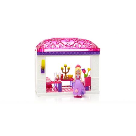MEGA BLOKS 84705 CND48 non  TIỆC TRÀ CÔNG CHÚA bộ đồ chơi xếp lắp ráp ghép mô hình  PRINCESS TEA PARTY Các Bạn Gái 57 khối
