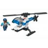 MEGA BLOKS 2413 2433 non  TRỰC THĂNG CẢNH SÁT bộ đồ chơi xếp lắp ráp ghép mô hình City POLICE FORCE CHOPPER Thành Phố 71 khối