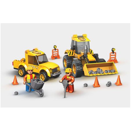 MEGA BLOKS 2423 non  NHIỆM VỤ XÂY DỰNG bộ đồ chơi xếp lắp ráp ghép mô hình City CONSTRUCTION MISSION Thành Phố 218 khối