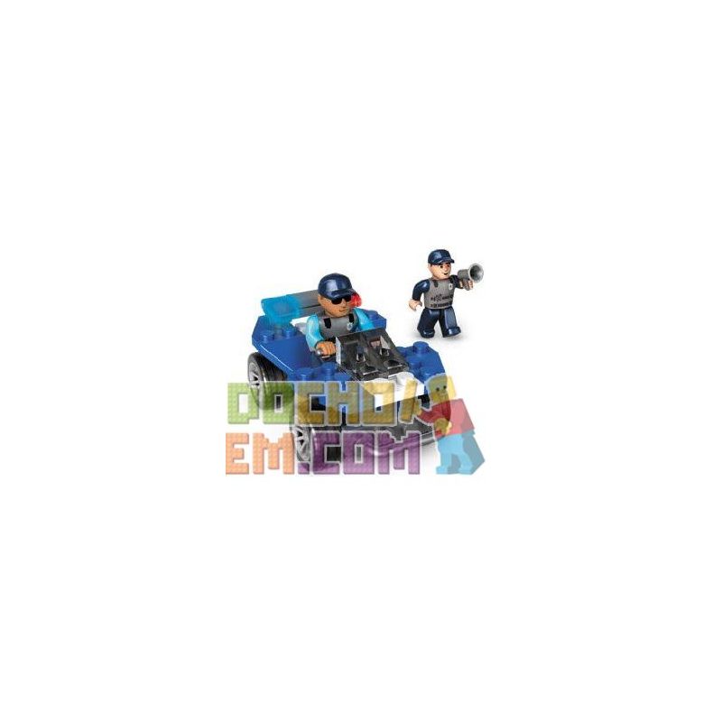 MEGA BLOKS 223 non  XE ĐỊA HÌNH CẢNH SÁT bộ đồ chơi xếp lắp ráp ghép mô hình City POLICE ATV Thành Phố 47 khối
