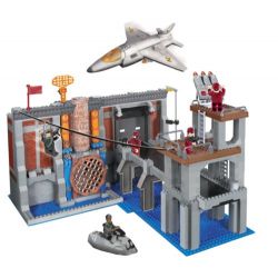 MEGA BLOKS 5530 non  BẢO VỆ ĐẬP bộ đồ chơi xếp lắp ráp ghép mô hình Movie & Game SECURE THE DAM Phim Và Trò Chơi 645 khối