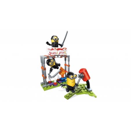 MEGA BLOKS FND05 non  THỰC HÀNH NINJA MINIONS bộ đồ chơi xếp lắp ráp ghép mô hình Movie & Game MINIONS NINJA PRACTICE Phim Và Trò Chơi 82 khối