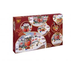 NOT  STORY OF NIAN 80106 TAURUS 66005 xếp lắp ráp ghép mô hình CÂU CHUYỆN CỦA NIAN NIÊN Seasonal Mùa Lễ Hội 1067 khối