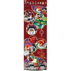 NOT  SPRING LANTERN FESTIVAL 80107 7187 TAURUS 66006 xếp lắp ráp ghép mô hình LỄ HỘI ĐÈN LỒNG MÙA XUÂN Seasonal Mùa Lễ Hội 1793 khối