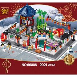 NOT  SPRING LANTERN FESTIVAL 80107 7187 TAURUS 66006 xếp lắp ráp ghép mô hình LỄ HỘI ĐÈN LỒNG MÙA XUÂN Seasonal Mùa Lễ Hội 1793 khối