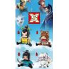 SX 9022-1 9022-2 9022-3 9022-4 non  4 KIỂU JIANG ZIYA SIBUXIANG SHEN GONGBAO XIAOJIU bộ đồ chơi xếp lắp ráp ghép mô hình Brickheadz Nhân Vật Đầu To