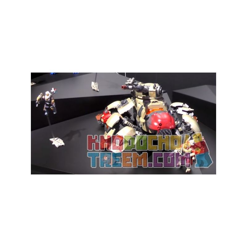 MEGA BLOKS DPJ13 non  FALLEN WALKER. bộ đồ chơi xếp lắp ráp ghép mô hình The  Ninjago Movie Ninja Lốc Xoáy 689 khối