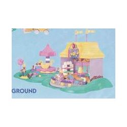 MEGA BLOKS 9412 non  ĐỊA ĐIỂM TỔ CHỨC TIỆC bộ đồ chơi xếp lắp ráp ghép mô hình  PARTY PLAYGROUND Các Bạn Gái 190 khối