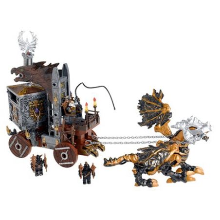 MEGA BLOKS 9806 non  WIZARD AN TOÀN bộ đồ chơi xếp lắp ráp ghép mô hình WIZARD'S STRONG BOX 80 khối