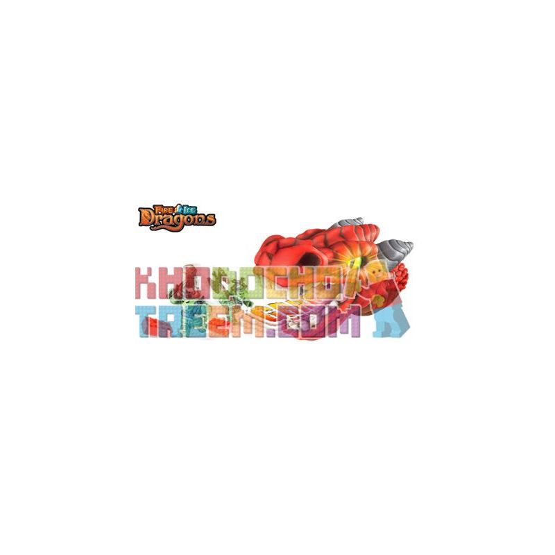 MEGA BLOKS 9853 non  RỒNG LỬA bộ đồ chơi xếp lắp ráp ghép mô hình FIREDRAKE 7 khối