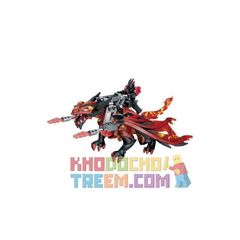 MEGA BLOKS 95236 non  B AZINJU. bộ đồ chơi xếp lắp ráp ghép mô hình BLAZE JINRYU 27 khối