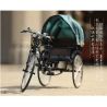 ACHKO 50015 non  CŨ TÚI MÀU VÀNG SHANGHAI bộ đồ chơi xếp lắp ráp ghép mô hình  THREE-WHEELED RICKSHAWS Kỹ Thuật Công Nghệ Cao Mô Hình Phương Tiện 535 khối
