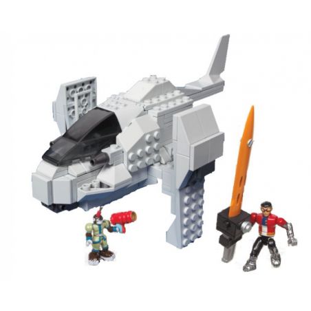 MEGA BLOKS 95912 non  TẤN CÔNG MÁY BAY TỔ CHỨC ĐIỀU TRỊ bộ đồ chơi xếp lắp ráp ghép mô hình Movie & Game PROVIDENCE JET ATTACK Phim Và Trò Chơi