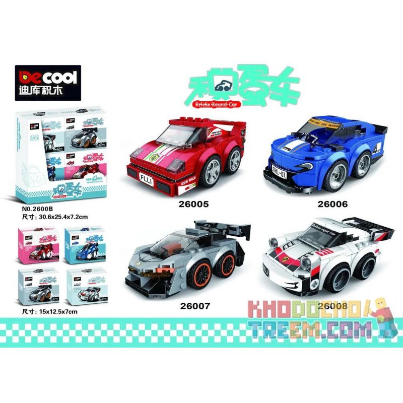 Decool 26001 Jisi 26001 PanlosBrick 667003 Panlos Brick 667003 REBRICKABLE MOC-36567 36567 MOC36567 non  BUGATTI CHIRON. bộ đồ chơi xếp lắp ráp ghép mô hình Speed Champions Racing Cars 75878 BUGATTI CHIRON CHIBI ALTERNATE Đua Xe Công Thức 133 khối