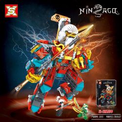 SX 2032 2033 2034 2035 non  NINJA MECH 4 LOẠI KAY BLAZING BATTLEGEAR WOLF / FEROCIOUS HIDDEN WIND WITCH bộ đồ chơi xếp lắp ráp ghép mô hình The  Ninjago Movie Ninja Lốc Xoáy 1378 khối