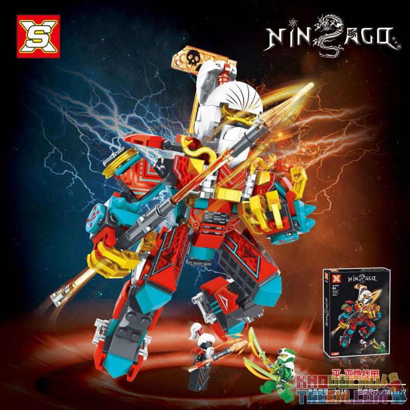 SX 2032 2033 2034 2035 non  NINJA MECH 4 LOẠI KAY BLAZING BATTLEGEAR WOLF / FEROCIOUS HIDDEN WIND WITCH bộ đồ chơi xếp lắp ráp ghép mô hình The  Ninjago Movie Ninja Lốc Xoáy 1378 khối