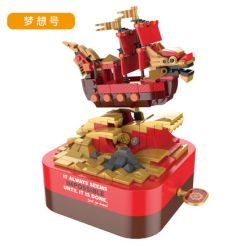 JAKI JK1102 1102 non  THUYỀN RỒNG TRONG MƠ bộ đồ chơi xếp lắp ráp ghép mô hình Creator DIY MUSIC BOX Sáng Tạo 405 khối