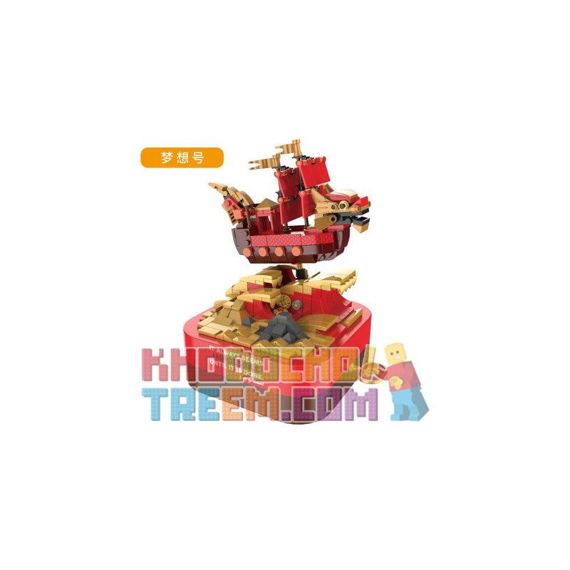 JAKI JK1102 1102 non  THUYỀN RỒNG TRONG MƠ bộ đồ chơi xếp lắp ráp ghép mô hình Creator DIY MUSIC BOX Sáng Tạo 405 khối
