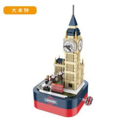 JAKI JK1201 1201 non  BIG BEN LUÂN ĐÔN bộ đồ chơi xếp lắp ráp ghép mô hình Creator DIY MUSIC BOX LONDON Sáng Tạo 391 khối