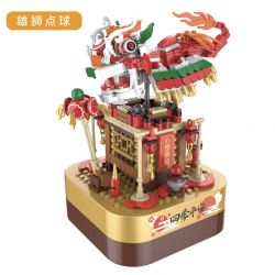 JAKI JK1301 1301 non  ĐÁ PHẠT bộ đồ chơi xếp lắp ráp ghép mô hình Creator DIY MUSIC BOX Sáng Tạo 480 khối