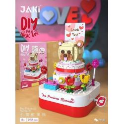JAKI JK1305 1305 non  BÁNH GẤU NHỎ DỄ THƯƠNG bộ đồ chơi xếp lắp ráp ghép mô hình Creator DIY MUSIC BOX HAPPY BRITHDAY Sáng Tạo 272 khối